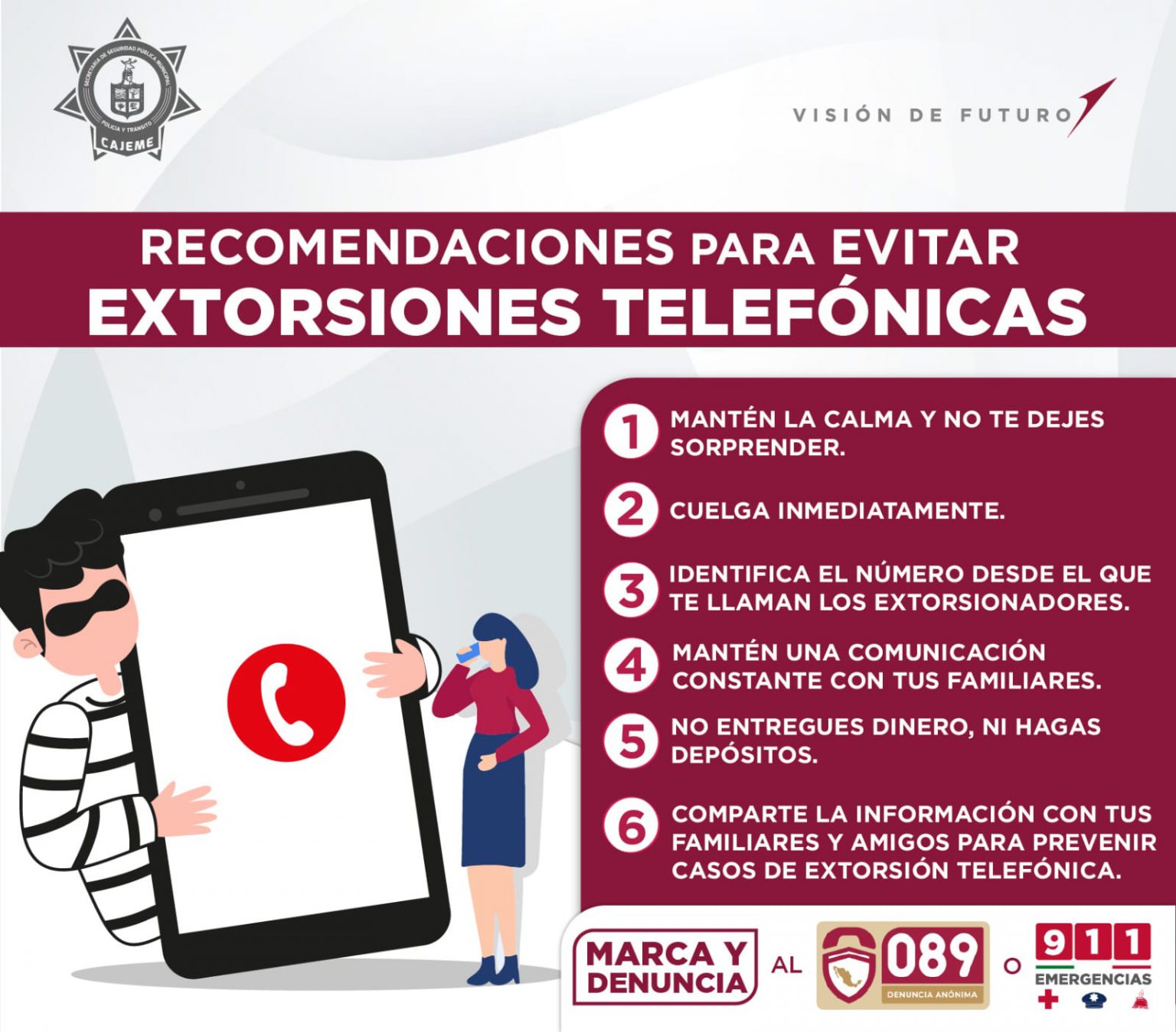 Emite Sspm Recomendaciones Para No Ser V Ctima De Extorsi N Telef Nica