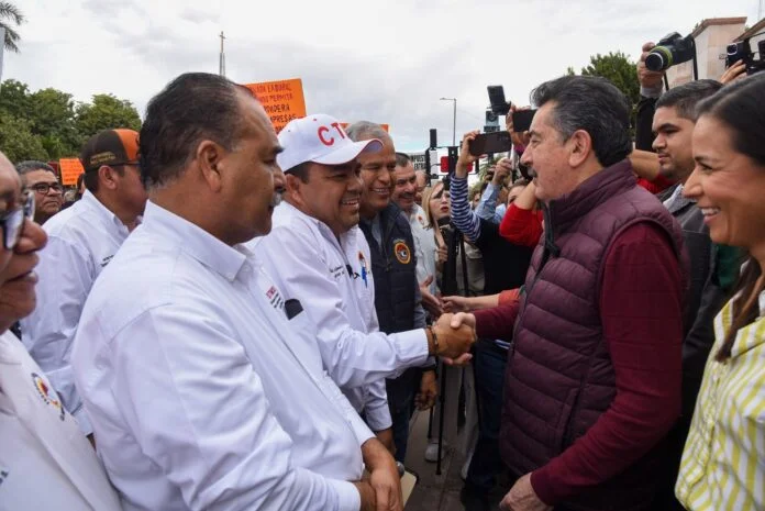 ALCALDE BRINDA APOYO A TRABAJADORES CETEMISTAS