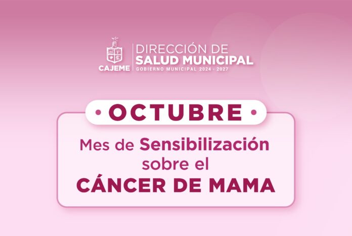 EMITE SALUD MUNICIPAL RECOMENDACIONES PARA LA PREVENCIÓN DEL CÁNCER DE MAMA