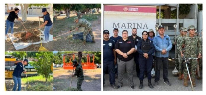 SSPM Y AUTORIDADES DE LOS TRES NIVELES DE GOBIERNO, COADYUVAN EN LIMPIEZA DE PARQUE ALAMEDA 2