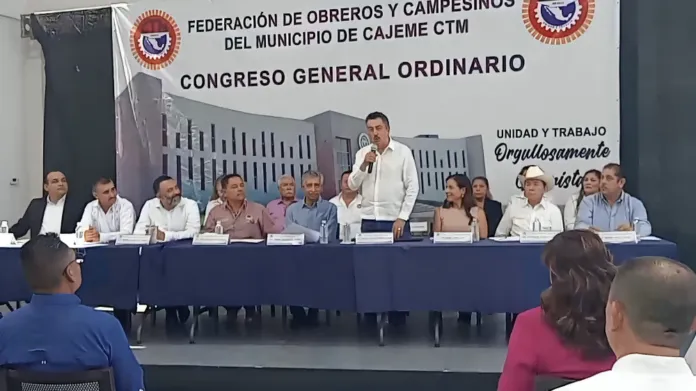 INAUGURA ALCALDE JAVIER LAMARQUE CONGRESO ORDINARIO DE LA CTM EN CAJEME